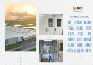 Thi công 2 trạm quan trắc nước thải liên tục, tự động cho HTXLNT nhà máy VinFast